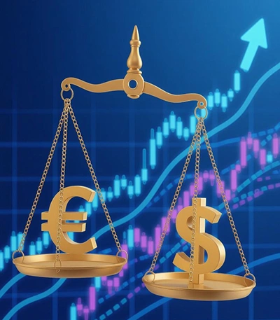 Vývoj kurzu eura a dolára 2025